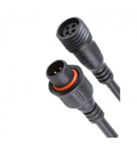 50cm length male to female 4-pin IP65 waterproof connector cable